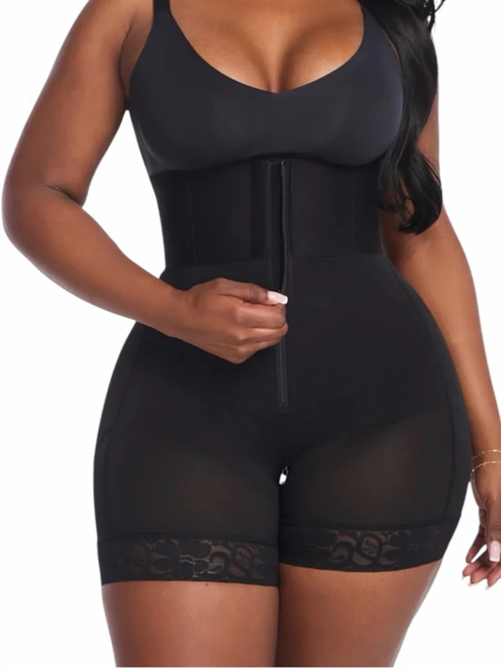 She's Waisted Black High-Waist Shaping Shorts XXL